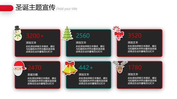 2020年卡通圣诞快乐节日主题组织活动策划宣传通用PPT模板