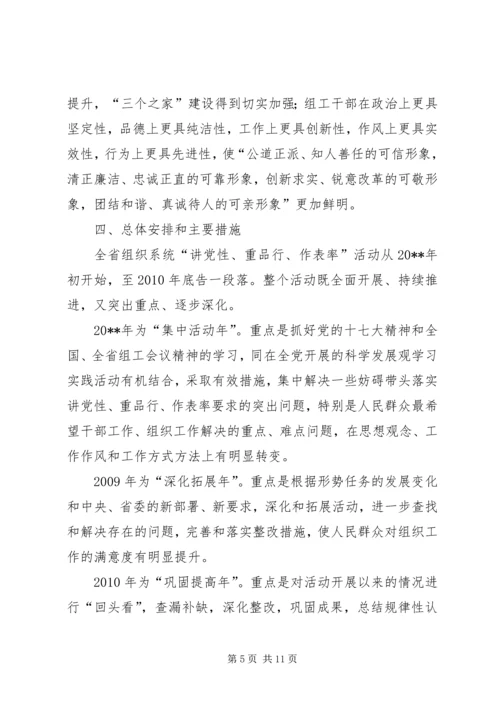 干部党性活动的实施意见.docx