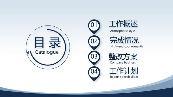 蓝色医疗眼科工作总结汇报动态PPT