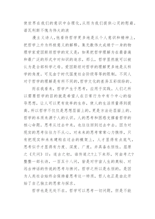 关于西方哲学导论的优秀论文示例.docx