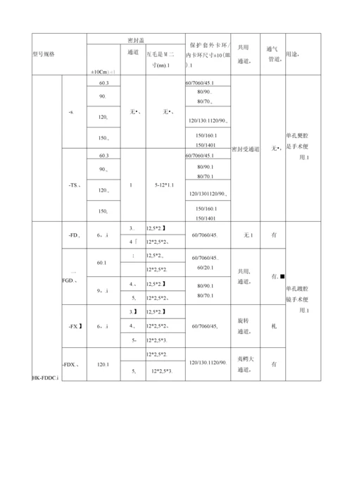 一次性多通道单孔腹腔镜手术穿刺器产品注册技术要求.docx