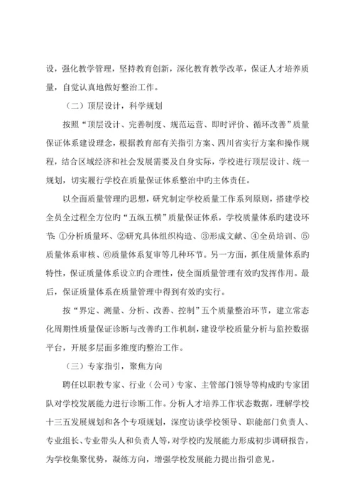 教学工作诊断与改进新版制度建设与运行专题方案.docx