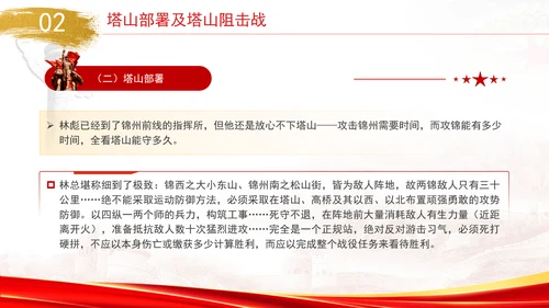 党史战役学习辽沈战役塔山阻击战党课PPT课件