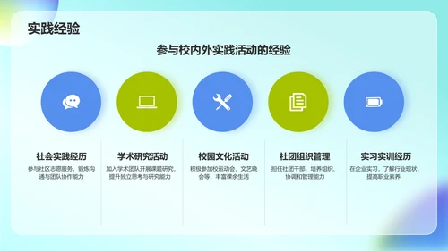 绿色炫酷大学生个人简历PPT模板