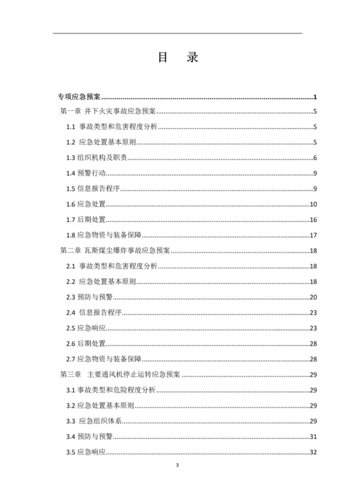 煤业有限公司专项应急预案.docx