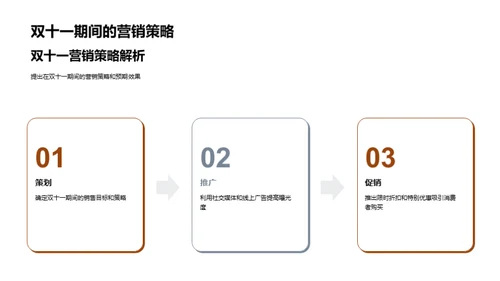 双十一销售策略解析