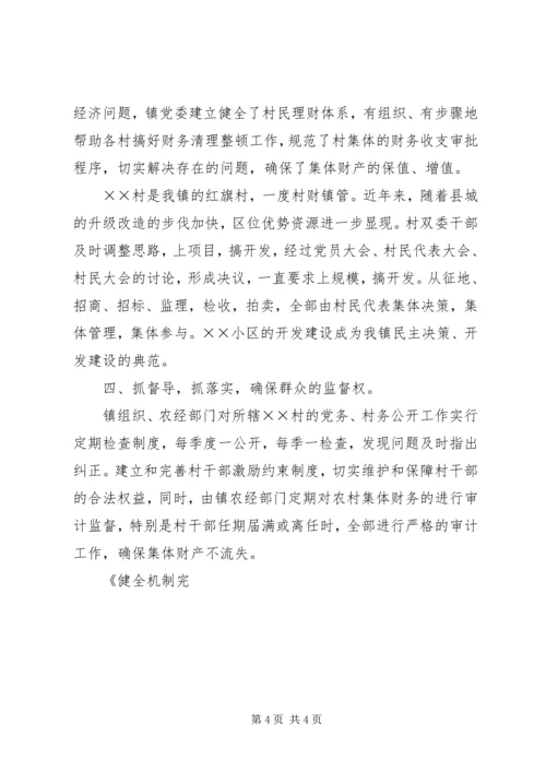 健全机制完善管理推进农村民主规范化建设 (3).docx