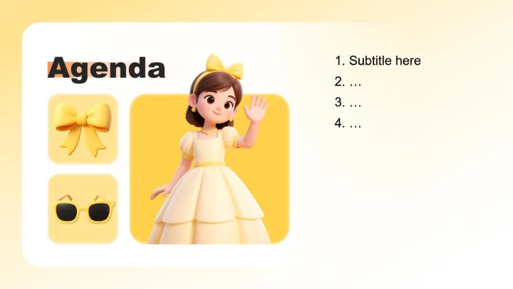 黄色小清新风大学竞选班长自我介绍PPT主题模板