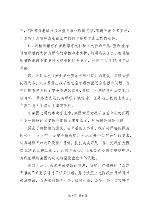 安全生产集中整治汇报 (5).docx