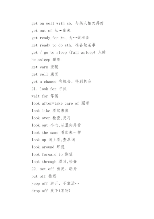 高考英语高频短语汇总.docx