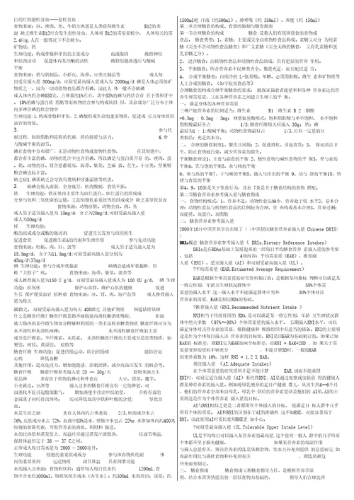 2019年整理营养学课件1