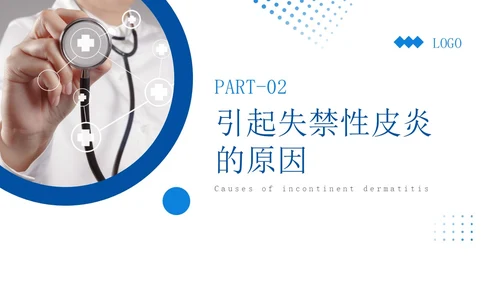 蓝色简约实拍风失禁性皮炎护理医护培训PPT课件