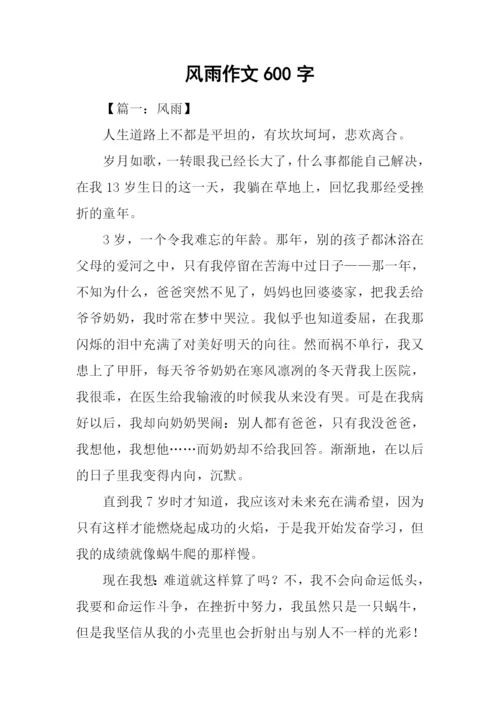 风雨作文600字0.docx