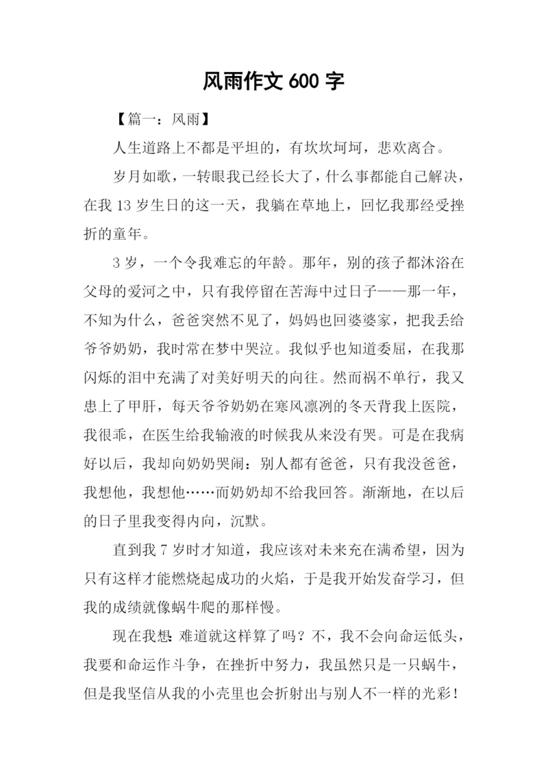 风雨作文600字0.docx
