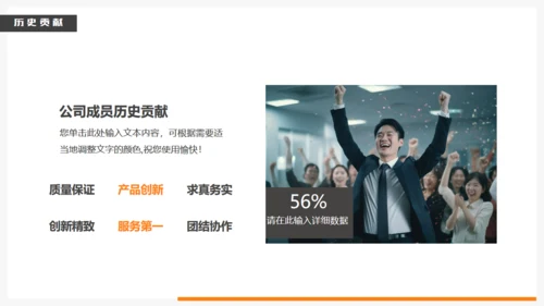 商管企业团队介绍通用PPT模板