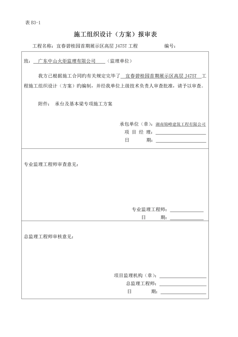 承台基础梁综合施工专题方案.docx