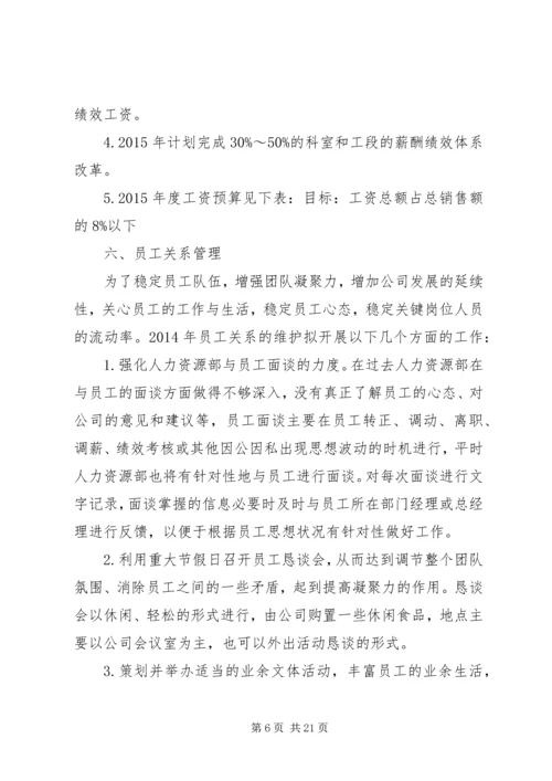 人力资源部年度工作计划范文.docx