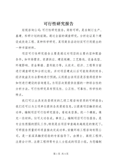 可行性研究报告 (2).docx