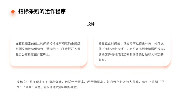橙色商务实拍风招标采购员工培训PPT