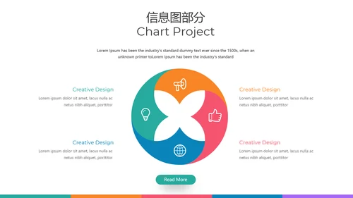多彩设计现代风格公司简介商务PPT模板