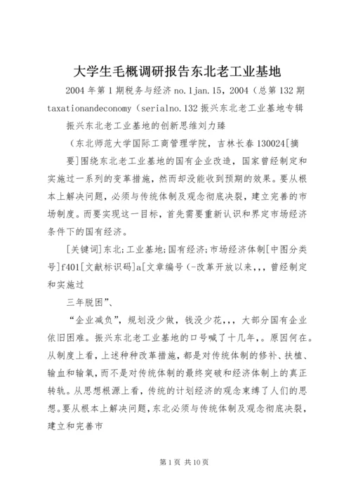 大学生毛概调研报告东北老工业基地 (4).docx