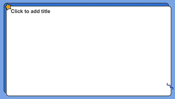 蓝色卡通风项目成果展示PPT主题