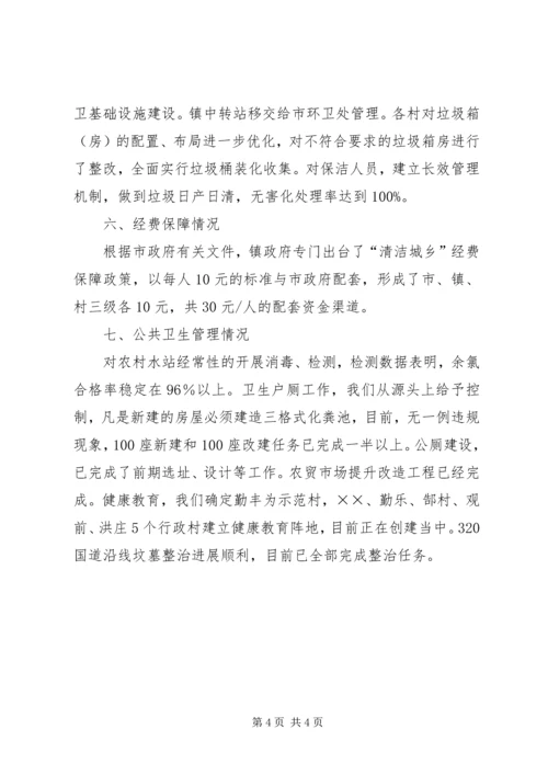 乡镇清洁城乡活动进展情况汇报.docx
