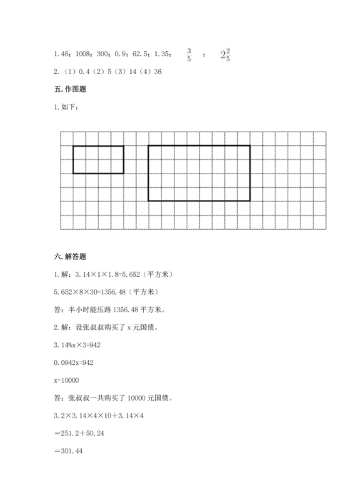 小学六年级下册数学期末测试卷（b卷）word版.docx