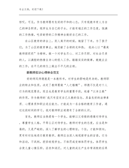 新教师实训心得体会范文范文12篇文档汇编.docx