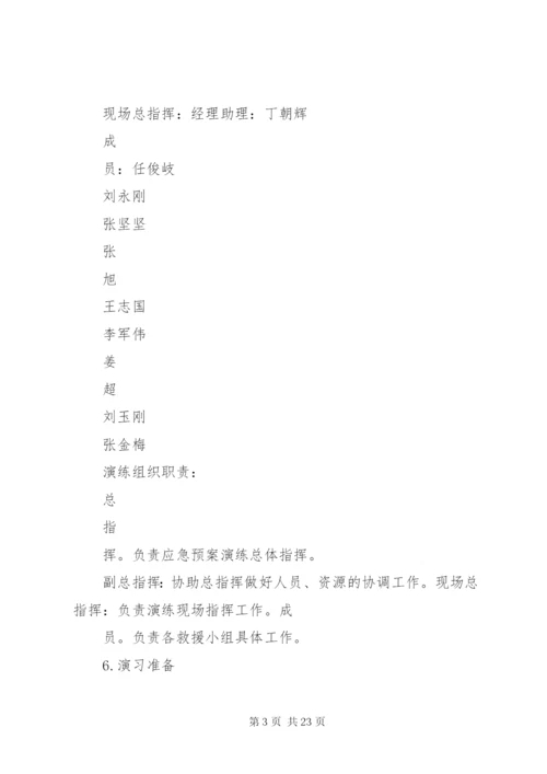 危险化学品事故应急预案演练方案.docx