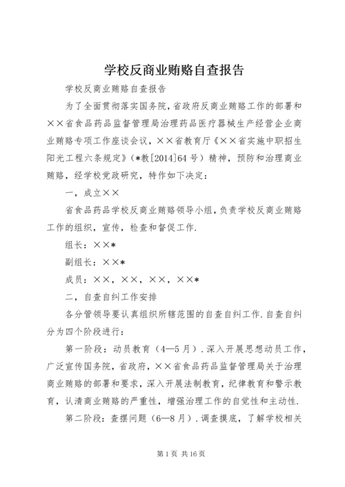 学校反商业贿赂自查报告.docx