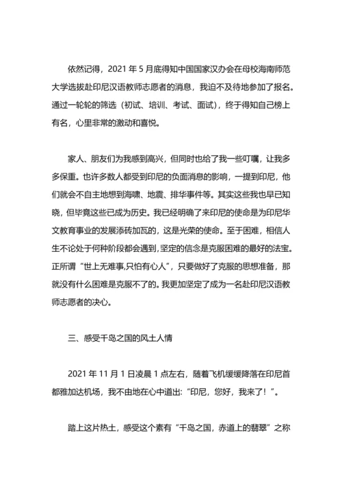 汉语教师志愿者工作总结.docx