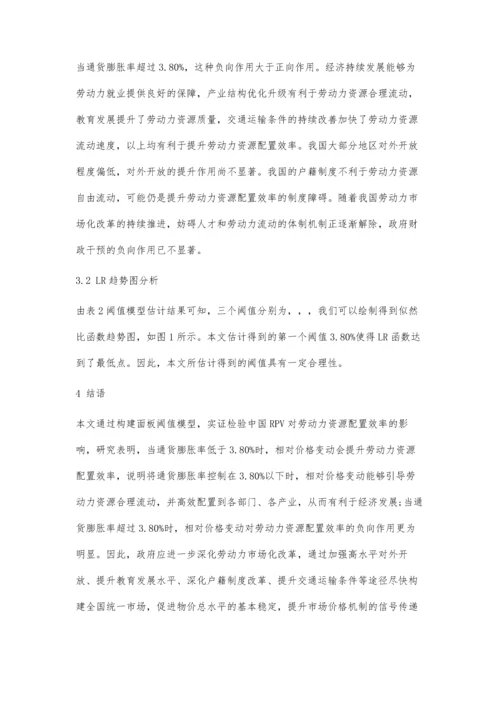 中国相对价格变动对劳动力资源配置效率的影响.docx