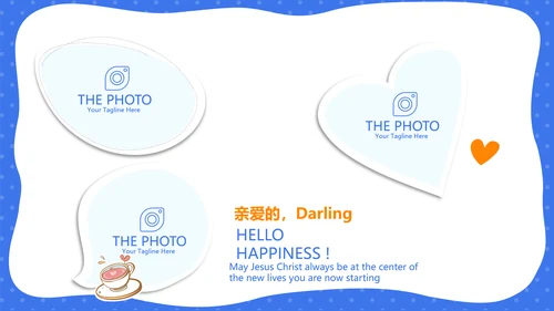 蓝色卡通可爱母婴婴儿新生儿护理动态PPT模板