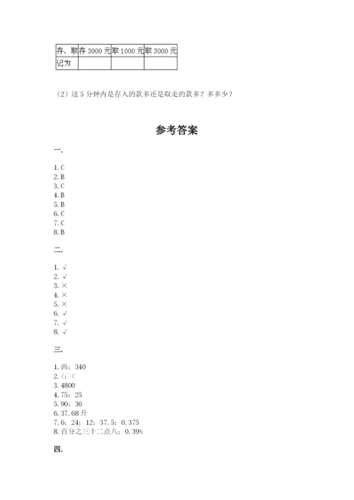 实用小学数学青岛版六年级下册期末测试卷（综合题）.docx