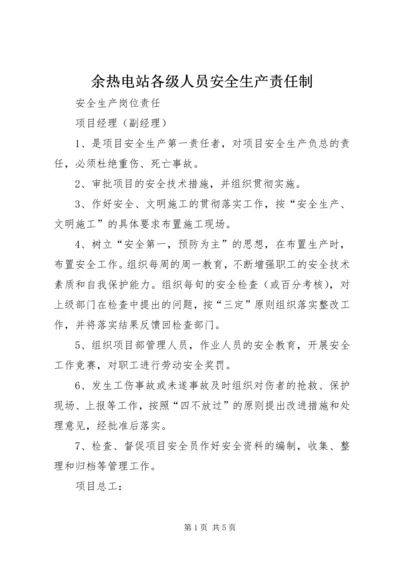 余热电站各级人员安全生产责任制 (4).docx