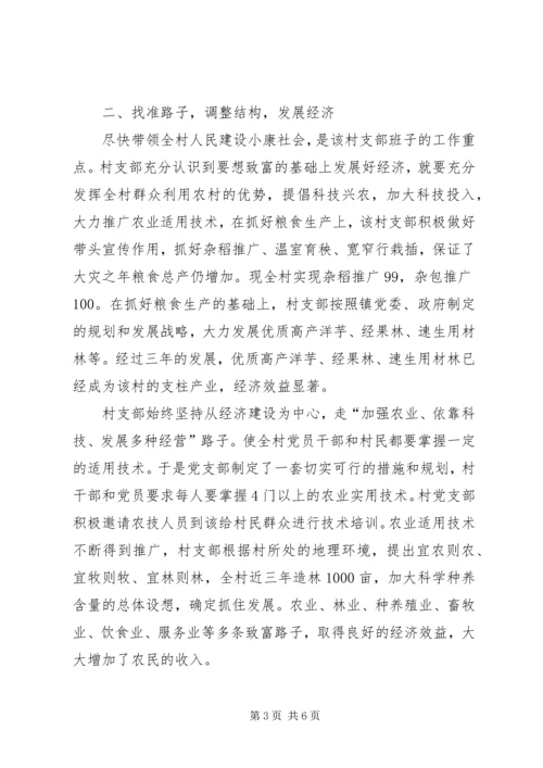 村党支部的创优活动汇报材料 (3).docx