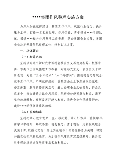 作风整顿实施专业方案.docx