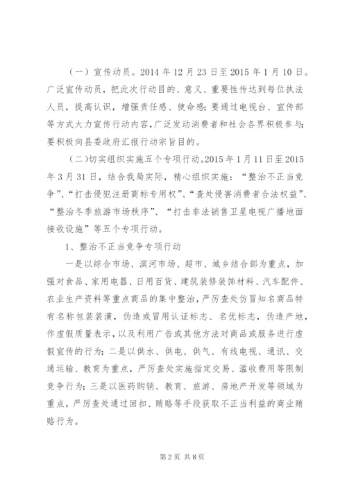 工商局红盾春雷工作方案.docx