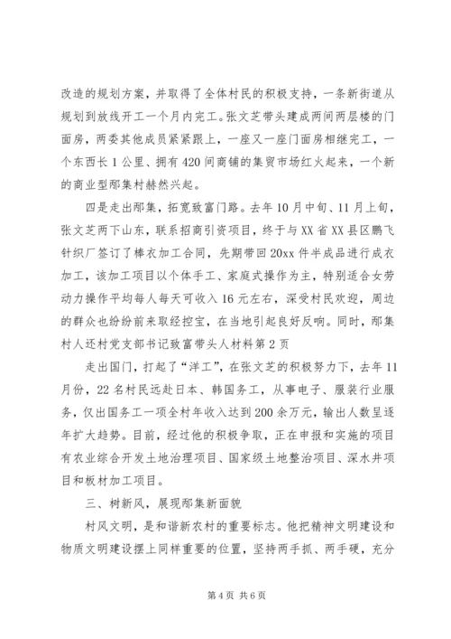 村党支部书记致富带头人材料 (2).docx