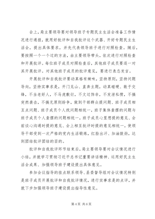 领导班子专题民主生活会活动方案 (2).docx