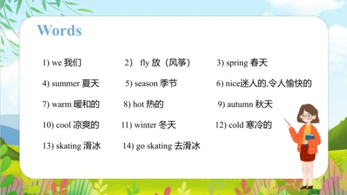 Module 7 Unit 1 We fly kites in spring（课件）-三年级英语下学