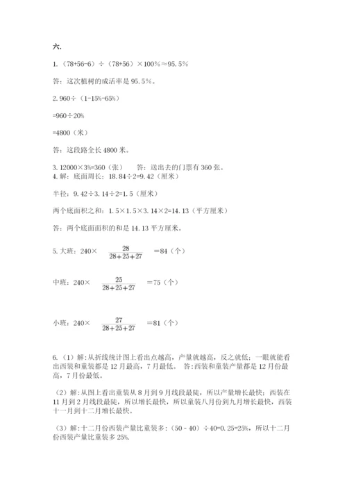 小学数学六年级下册竞赛试题精品【精选题】.docx