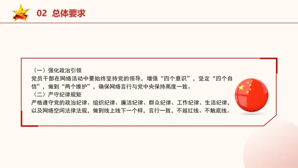 2024年关于规范党员干部网络行为的意见全文学习PPT