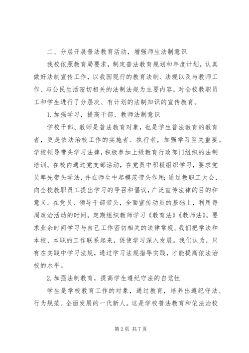 小学依法治校汇报材料.docx