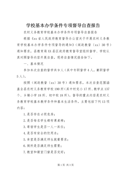 学校基本办学条件专项督导自查报告 (7).docx