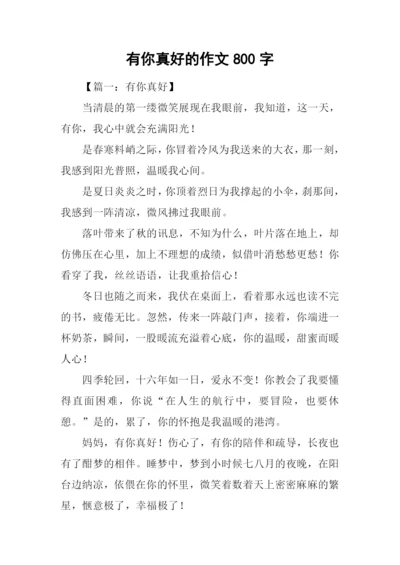 有你真好的作文800字.docx