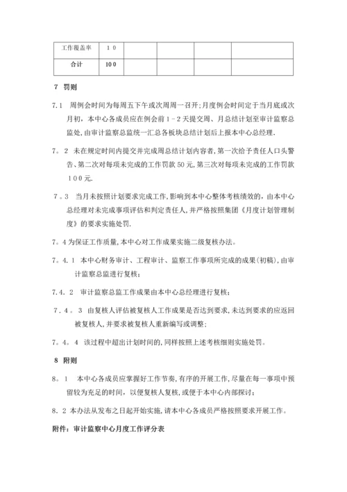 审计监察中心组织绩效考核办法.docx