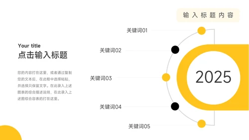 黄色前沿插画风电商运营方案策划PPT模板