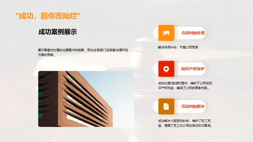 法务部门季度工作回顾